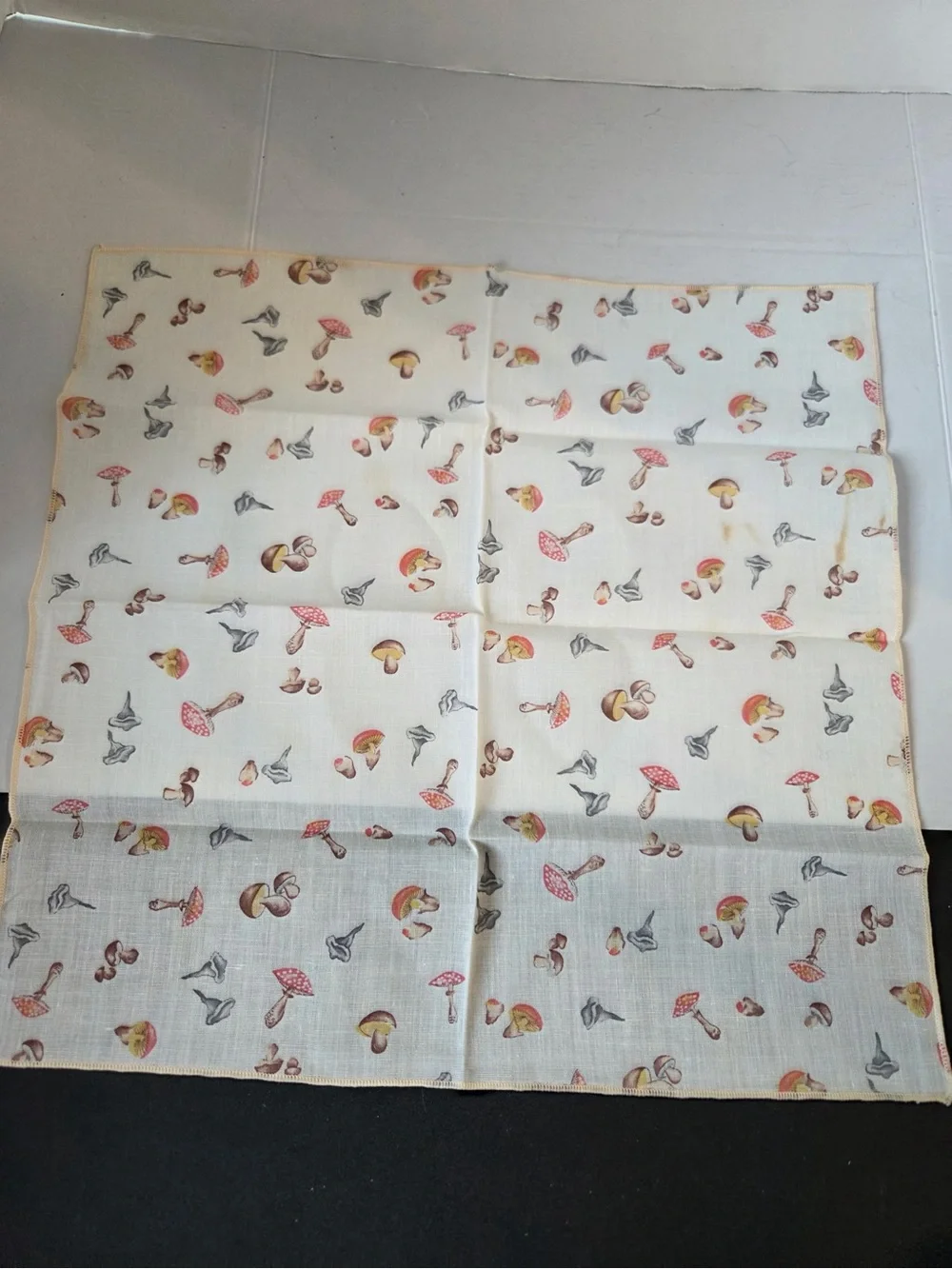 Vintage Mushroom Cottage Core Napkins Set Of 10 Washable